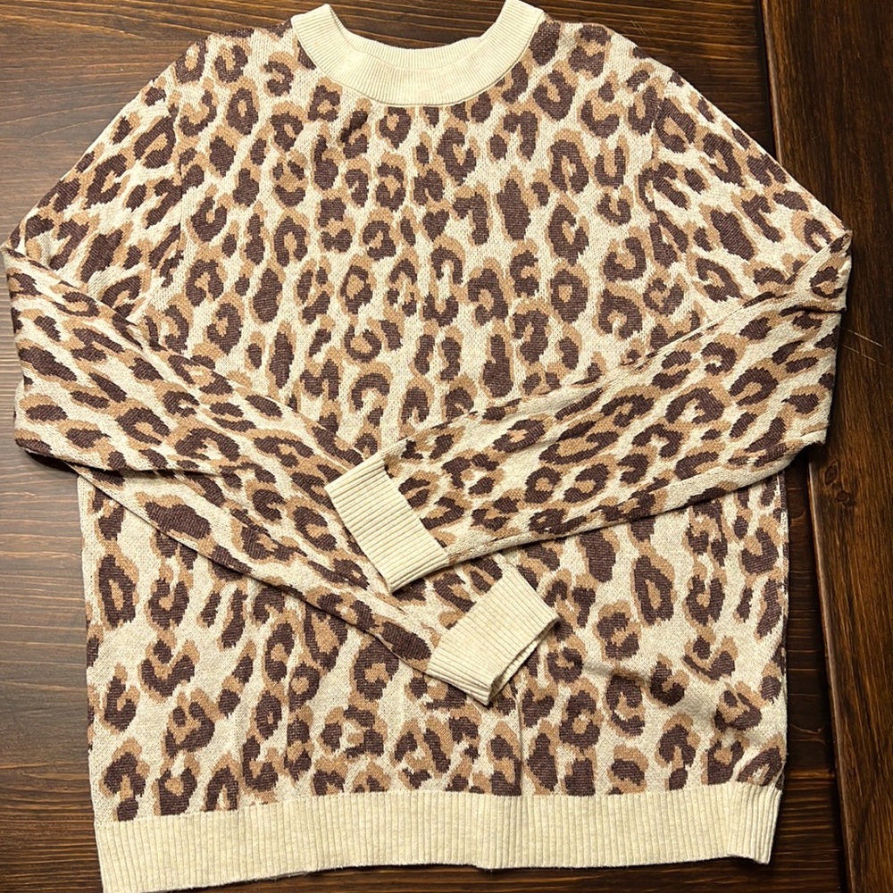 Cheetah Print Sweater